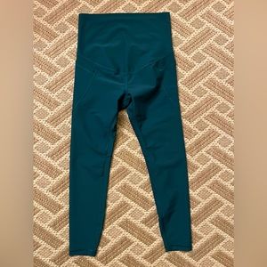 Old Navy Maternity PowerSoft Leggings, small, dark teal